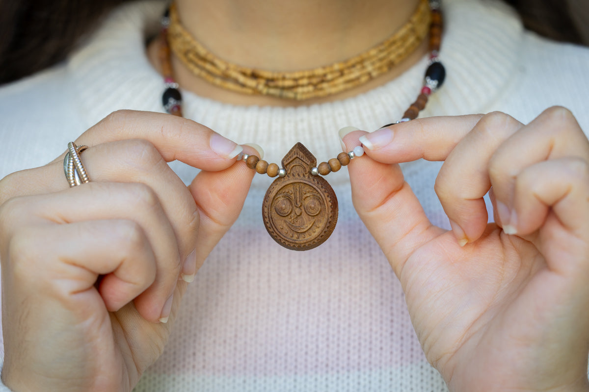 JAGANNATH Tulsi Round Pendant