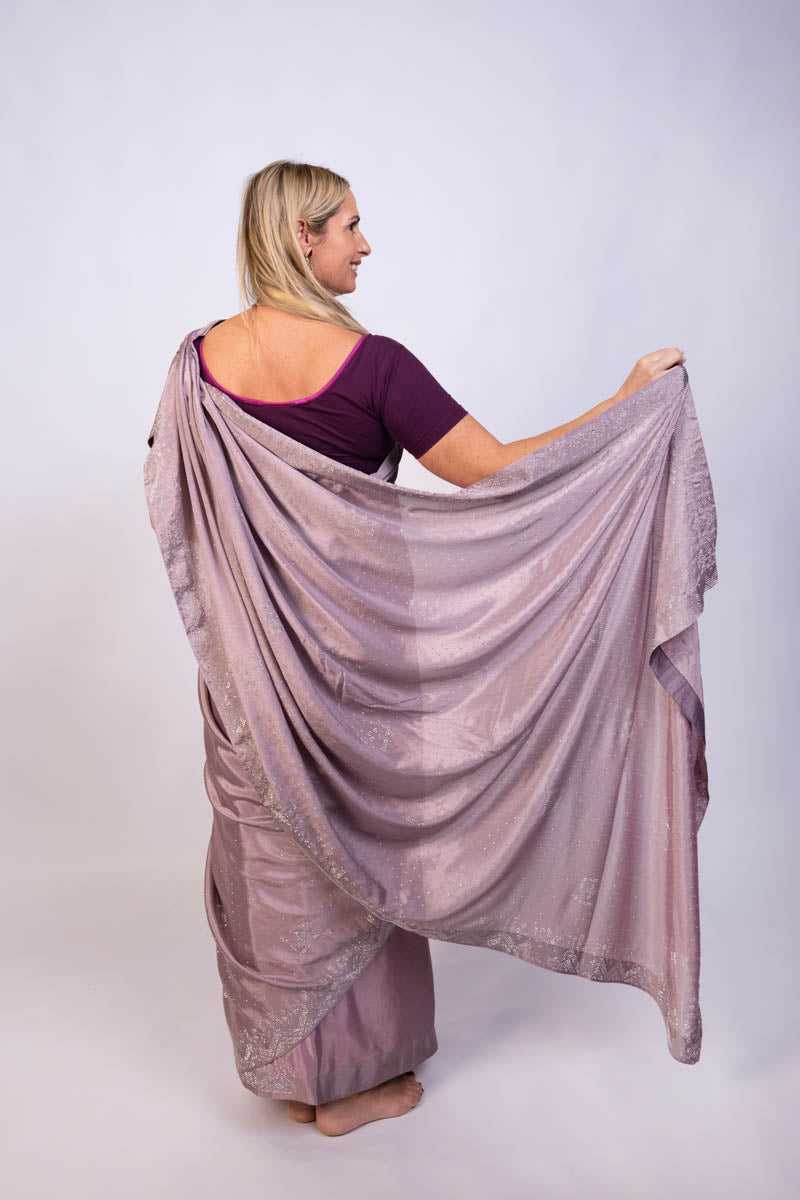Dusty Lavender Saree