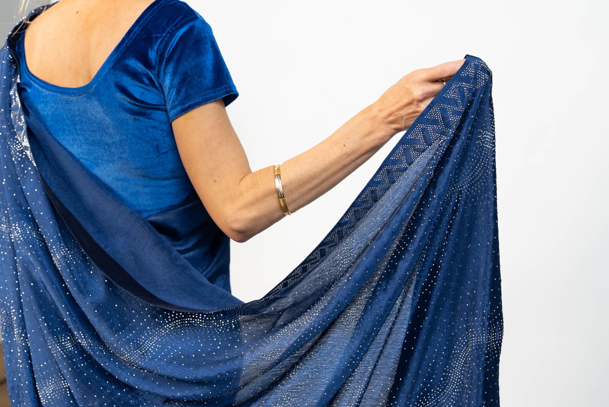 Midnigt Blue Saree