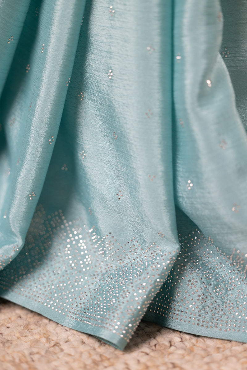 Sky Fall Blue Saree