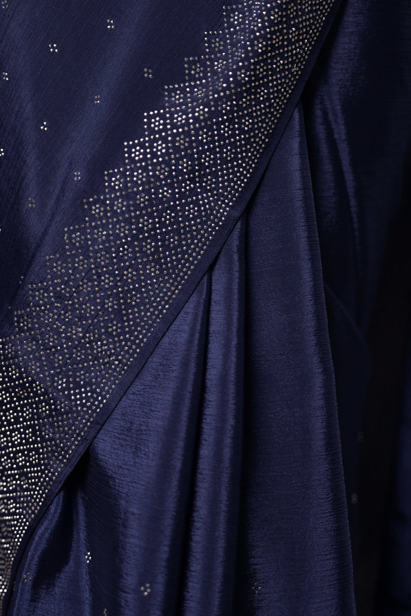 Navy Blue Saree