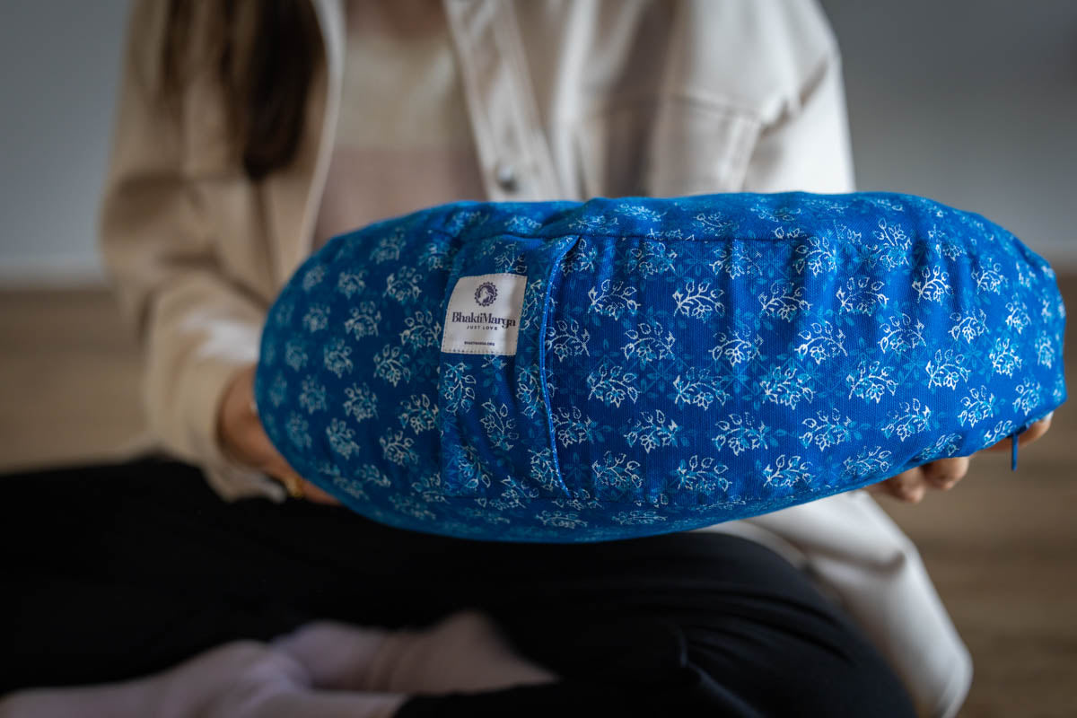 Meditation Cushion, Half-moon, Blue Skies