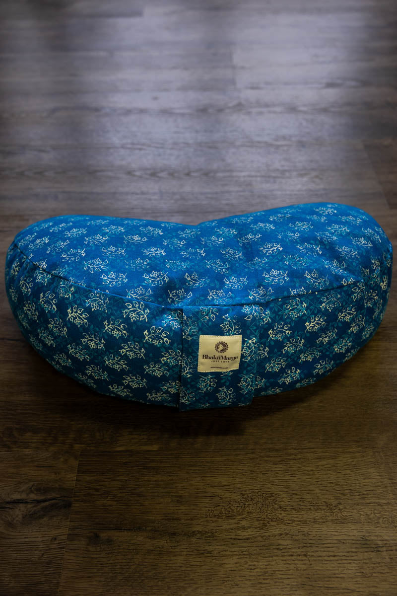 Meditation Cushion, Half-moon, Blue Skies