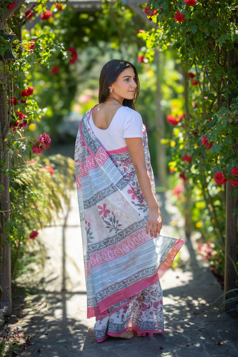 Malmal Cotton Saree