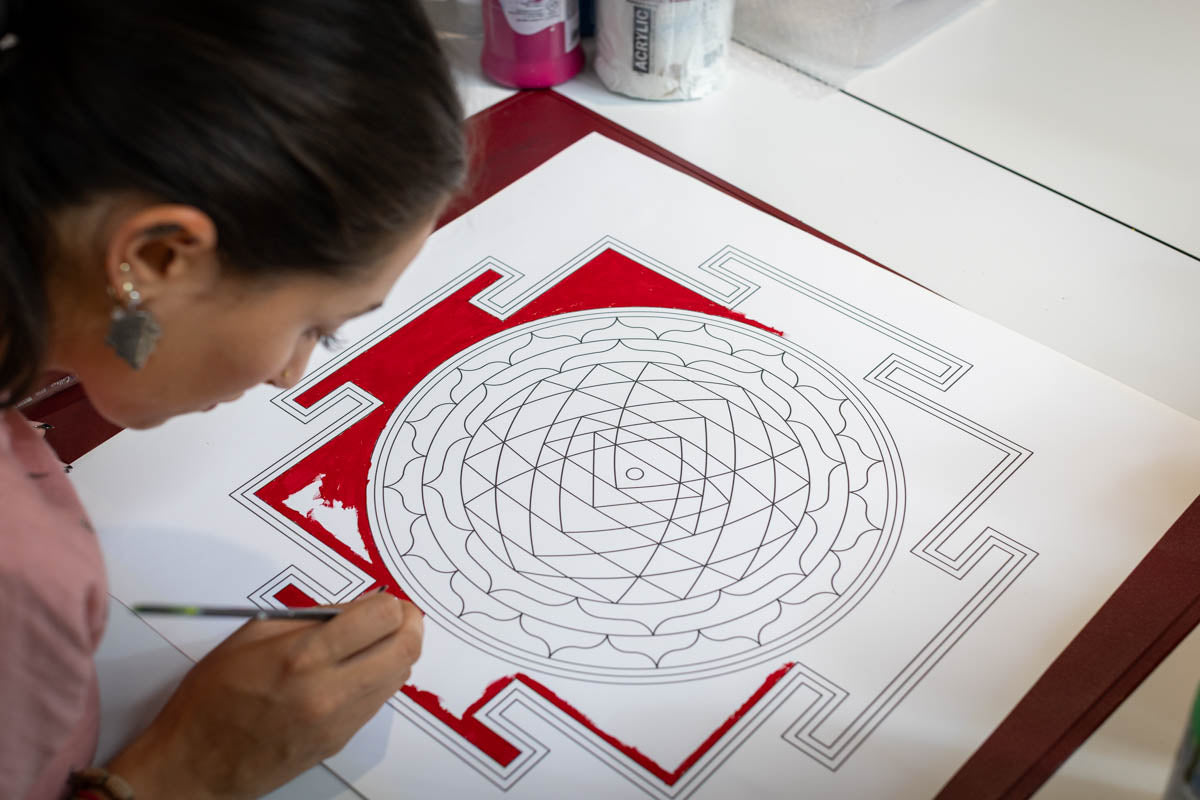 Sri Yantra on Canvas