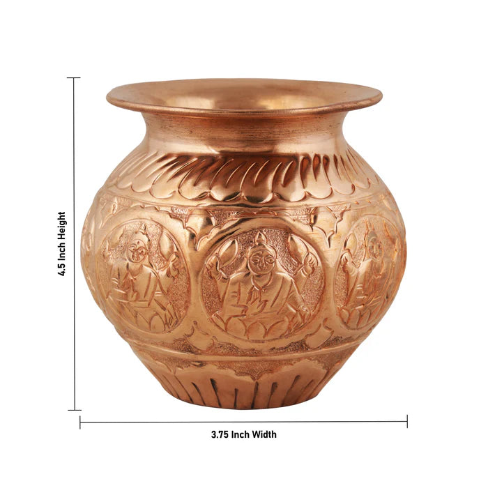 Ashta-Lakshmi Kalash Chombu / Copper Pot