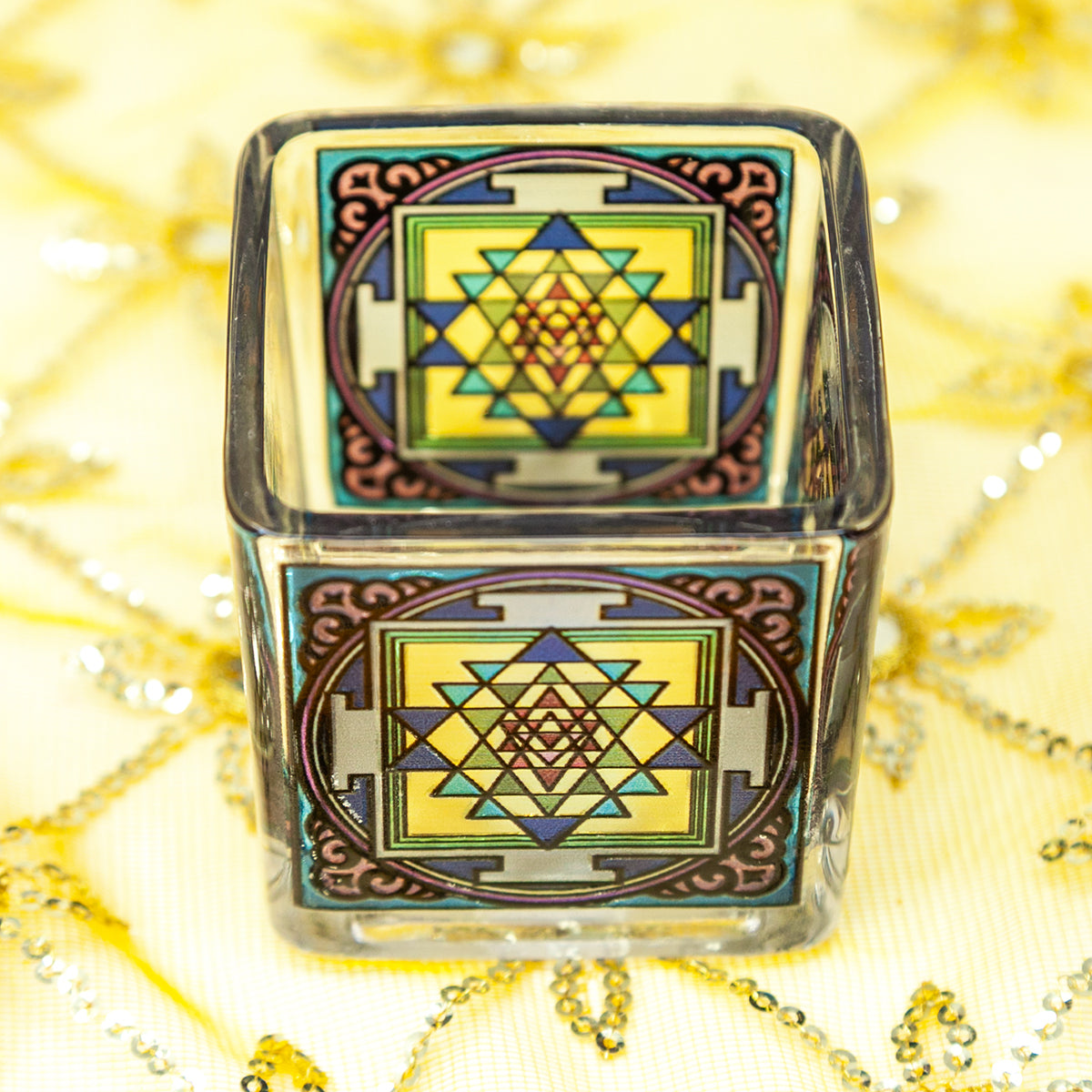 Sri Yantra Candle Holder