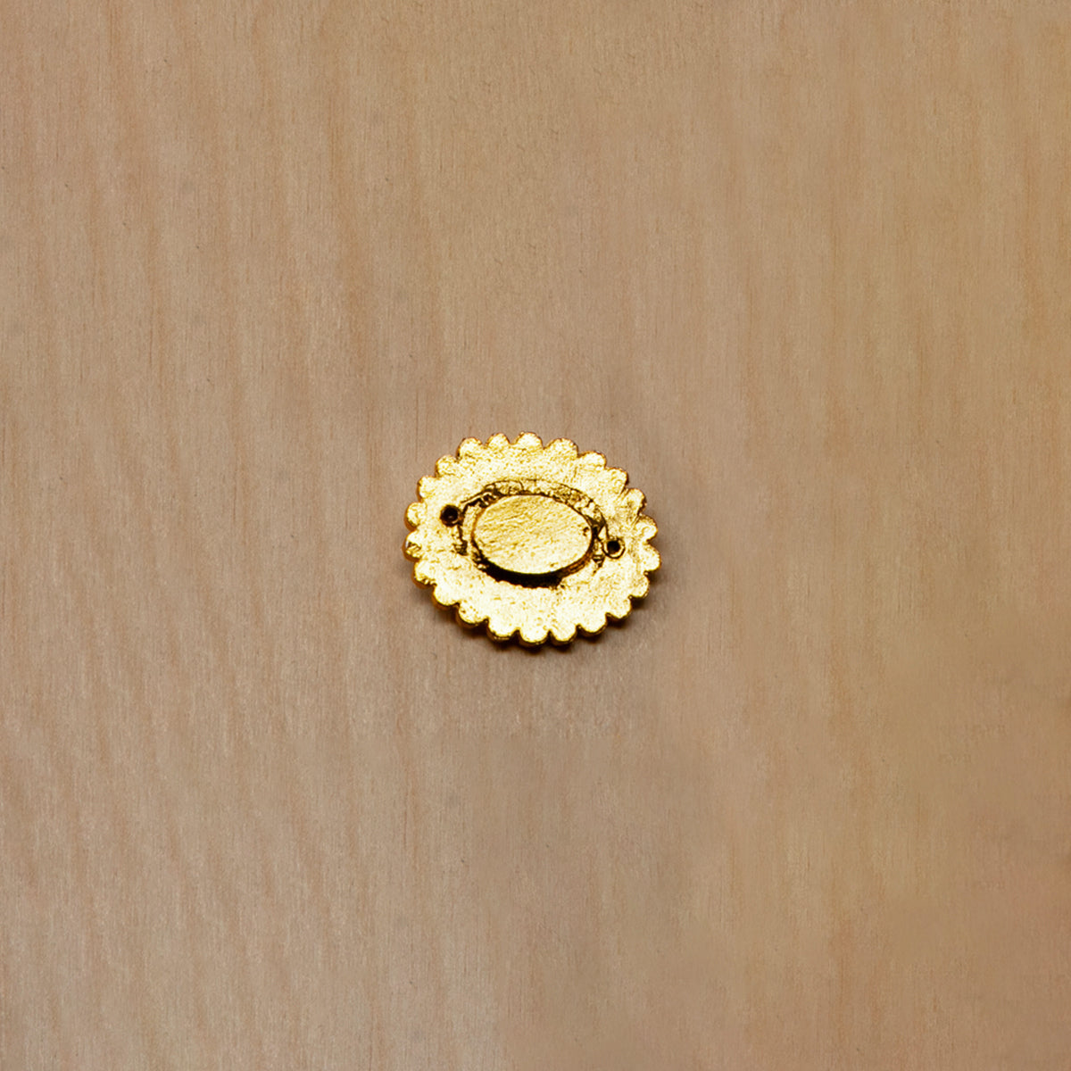 Decorazione di design in pietra - Ovale Bagliore / 30x25mm / Gioielli in pietra per decorazioni di divinità