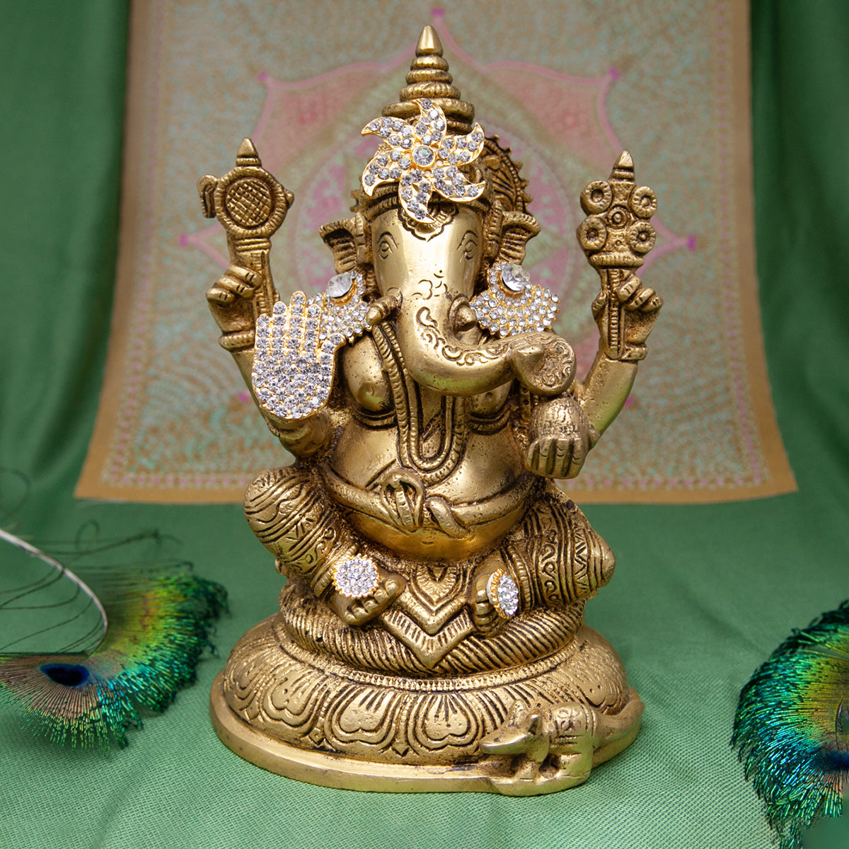 Decorazione di design in pietra - Vortice di velluto / 30x25mm / Gioielli in pietra per decorazioni di divinità