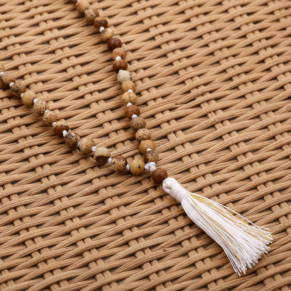 Natural Jasper Mala