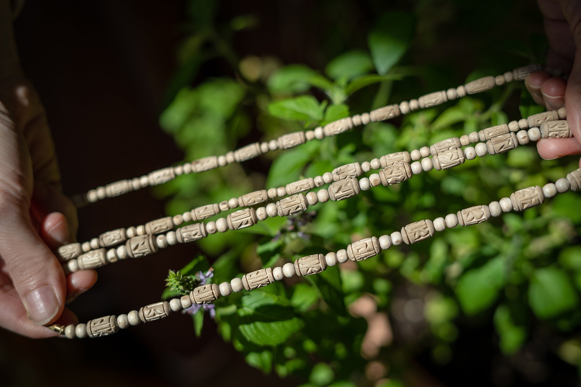 Tulsi Necklace - Radha's Name