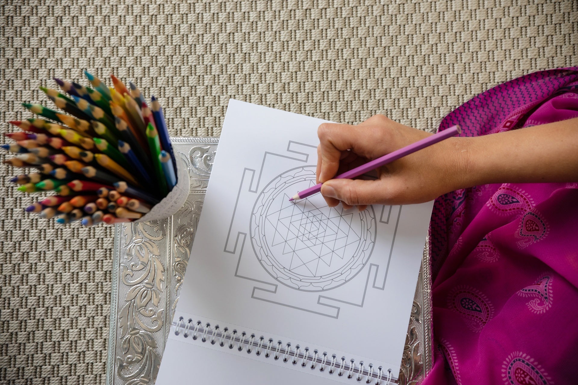 Sri Yantra Colouring Book