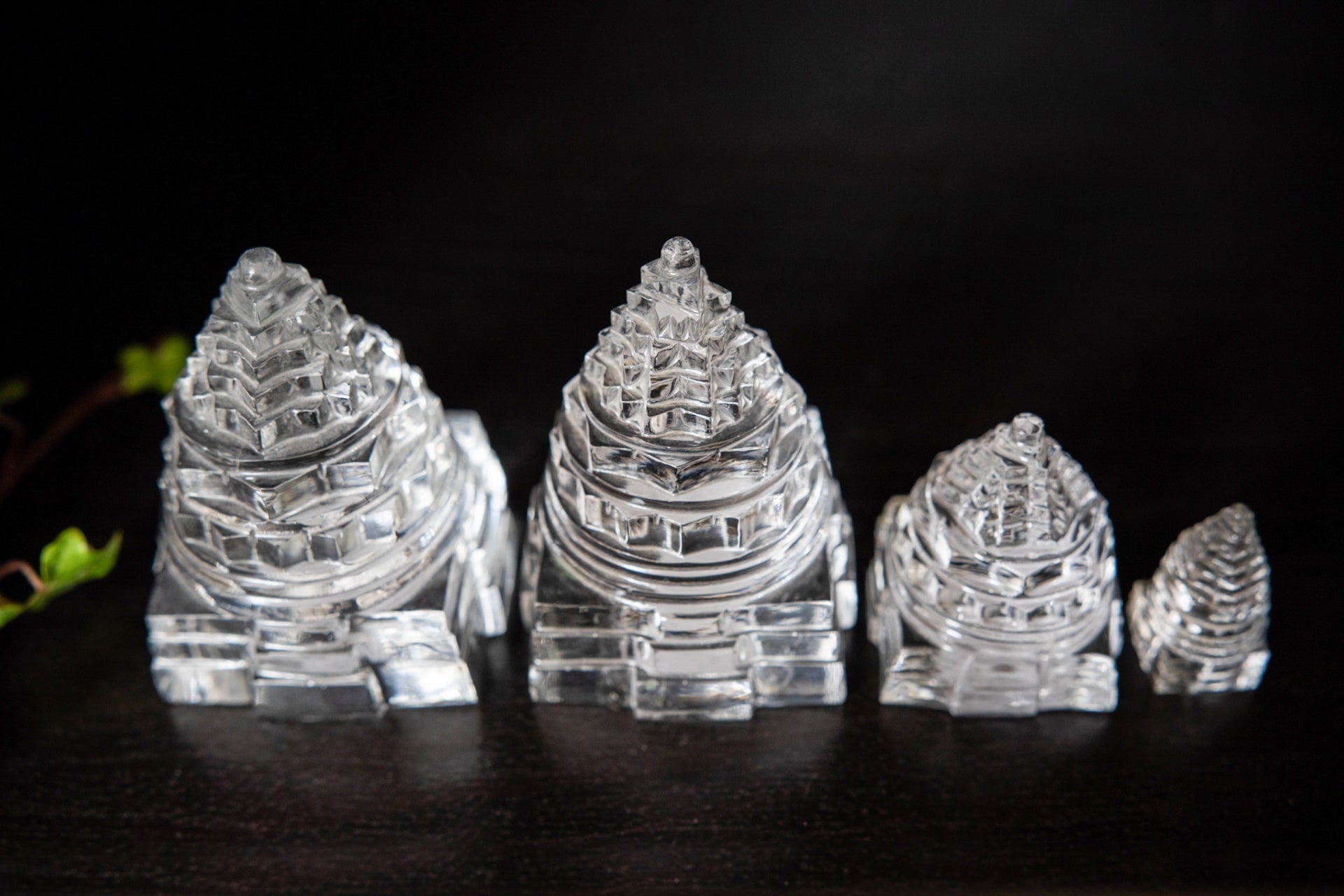 MahaMeru Sri Yantra Quarzo trasparente