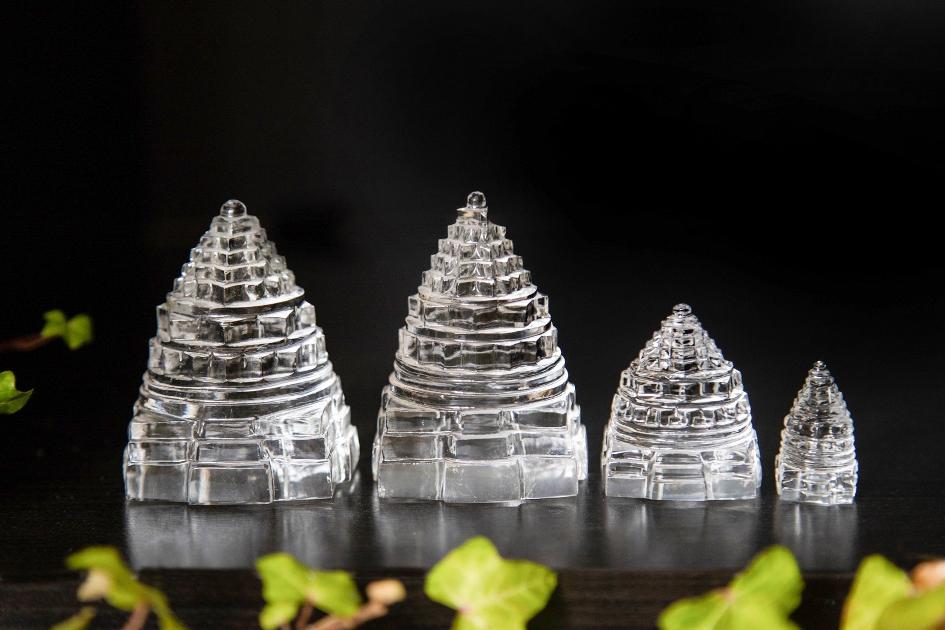 MahaMeru Sri Yantra Quarzo trasparente