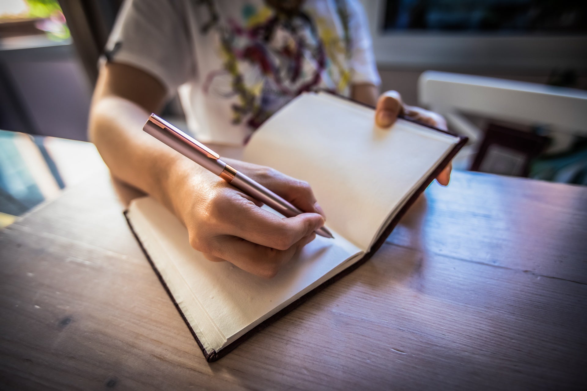 Writing Notebook with Metal Details