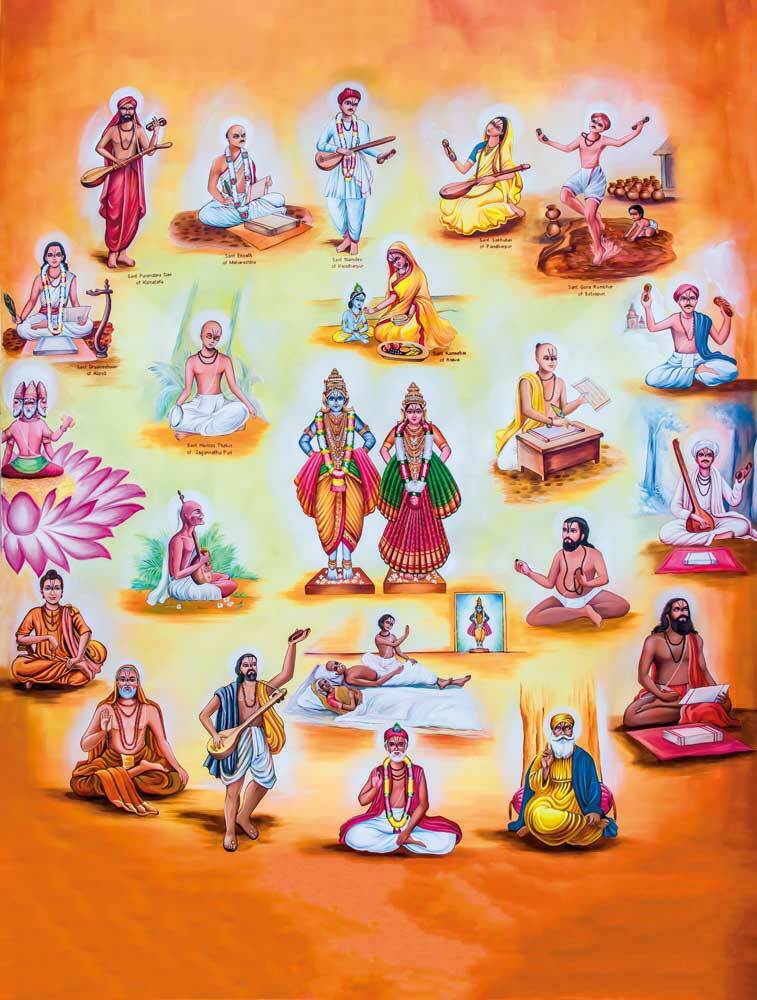 PANDURANGA, RUKMINI E SANTI VAISHNAVA