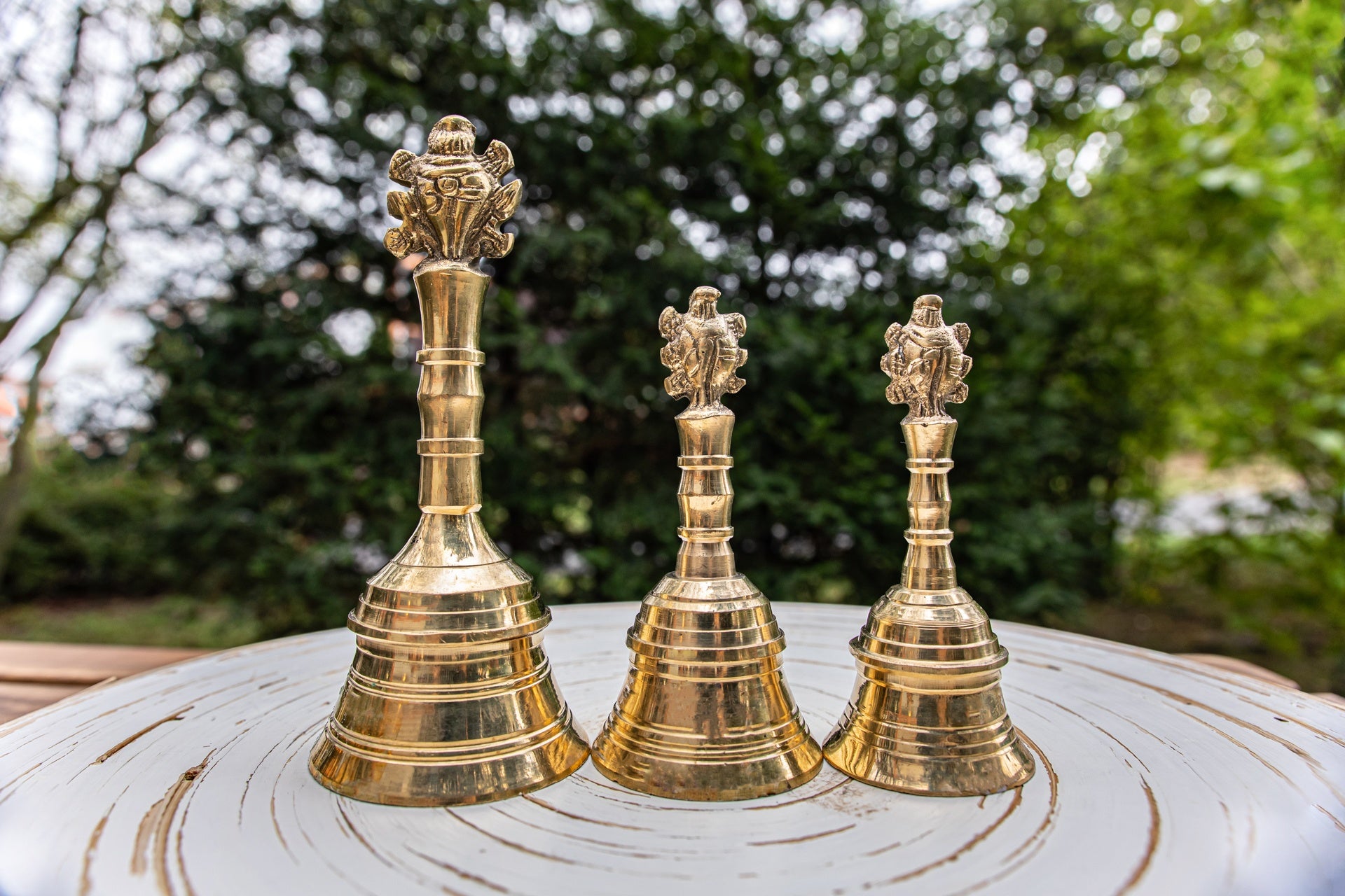 Puja Hand Bell 'Shankha Chakra'