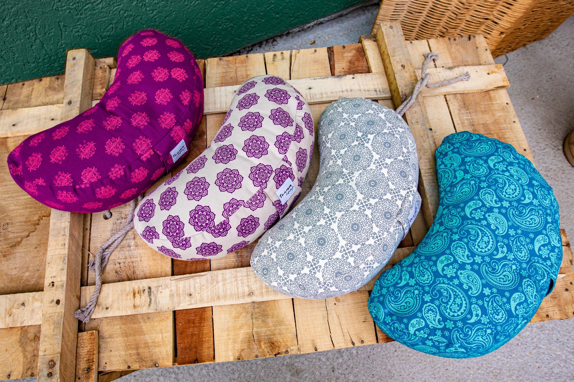Meditation Cushion, Half-moon, Orchid Lotus