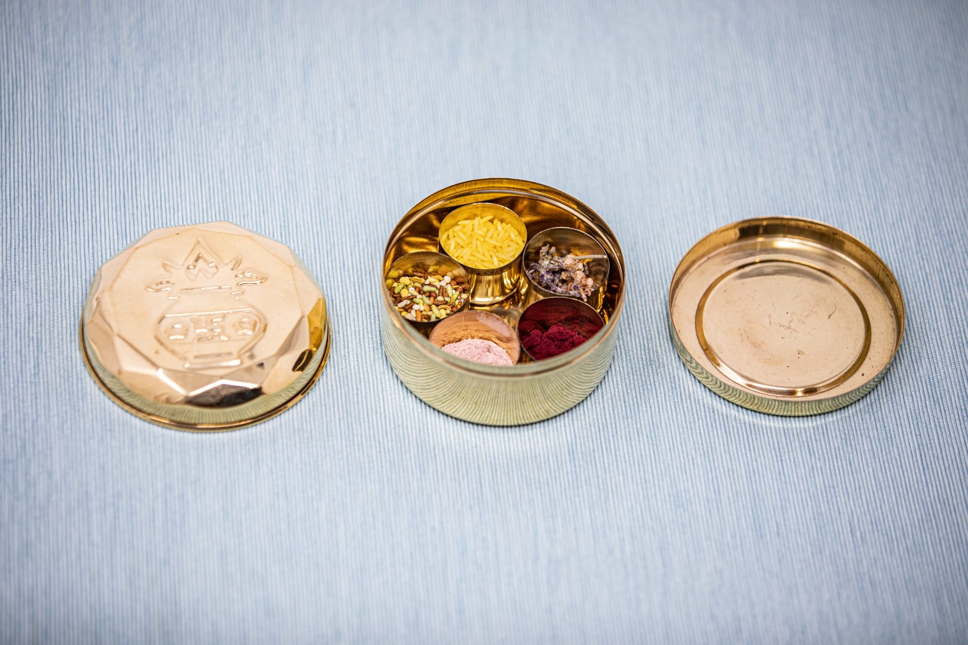Brass Puja Box, mini