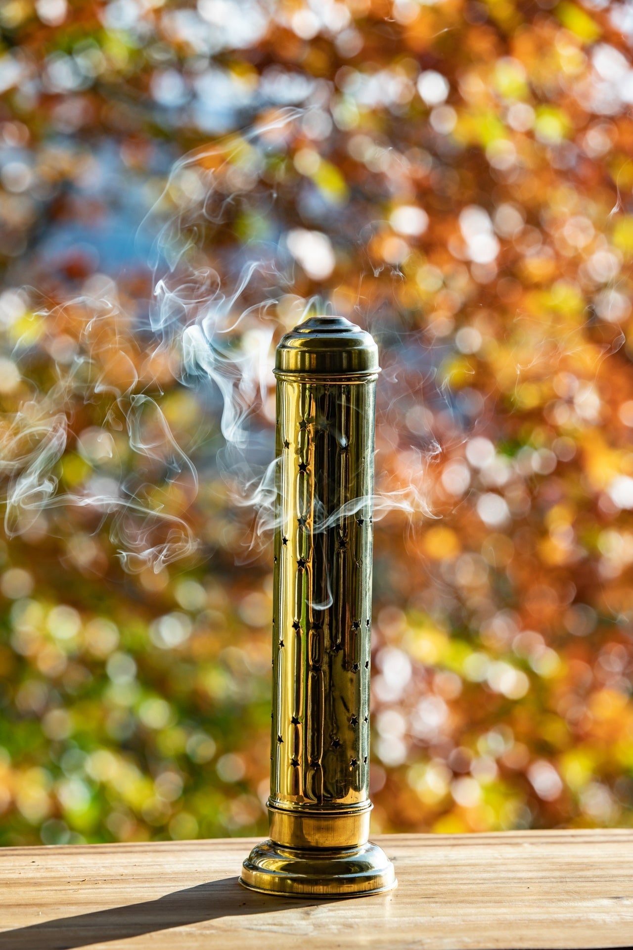 Safe Incense Stand with Ash Catcher - Brass