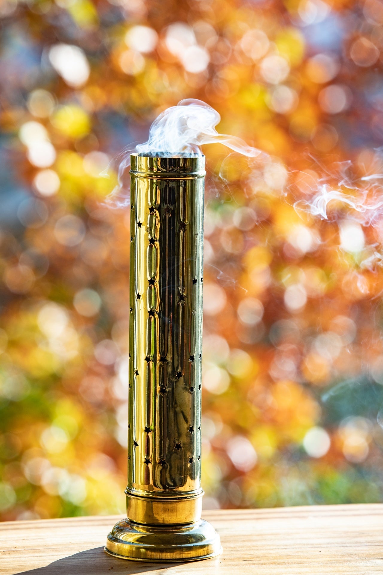 Safe Incense Stand with Ash Catcher - Brass