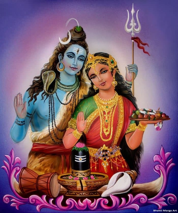 LORD SHIVA with PARVATI