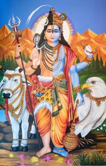 HARIHARA (Signore Vishnu e Signore Shiva)