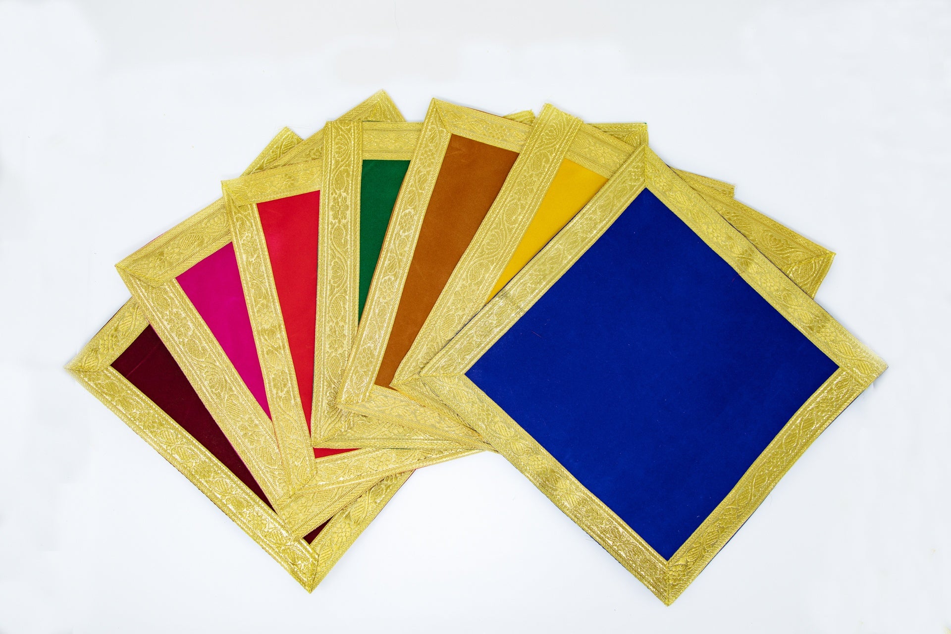 Asan cloth, plain velvet - square