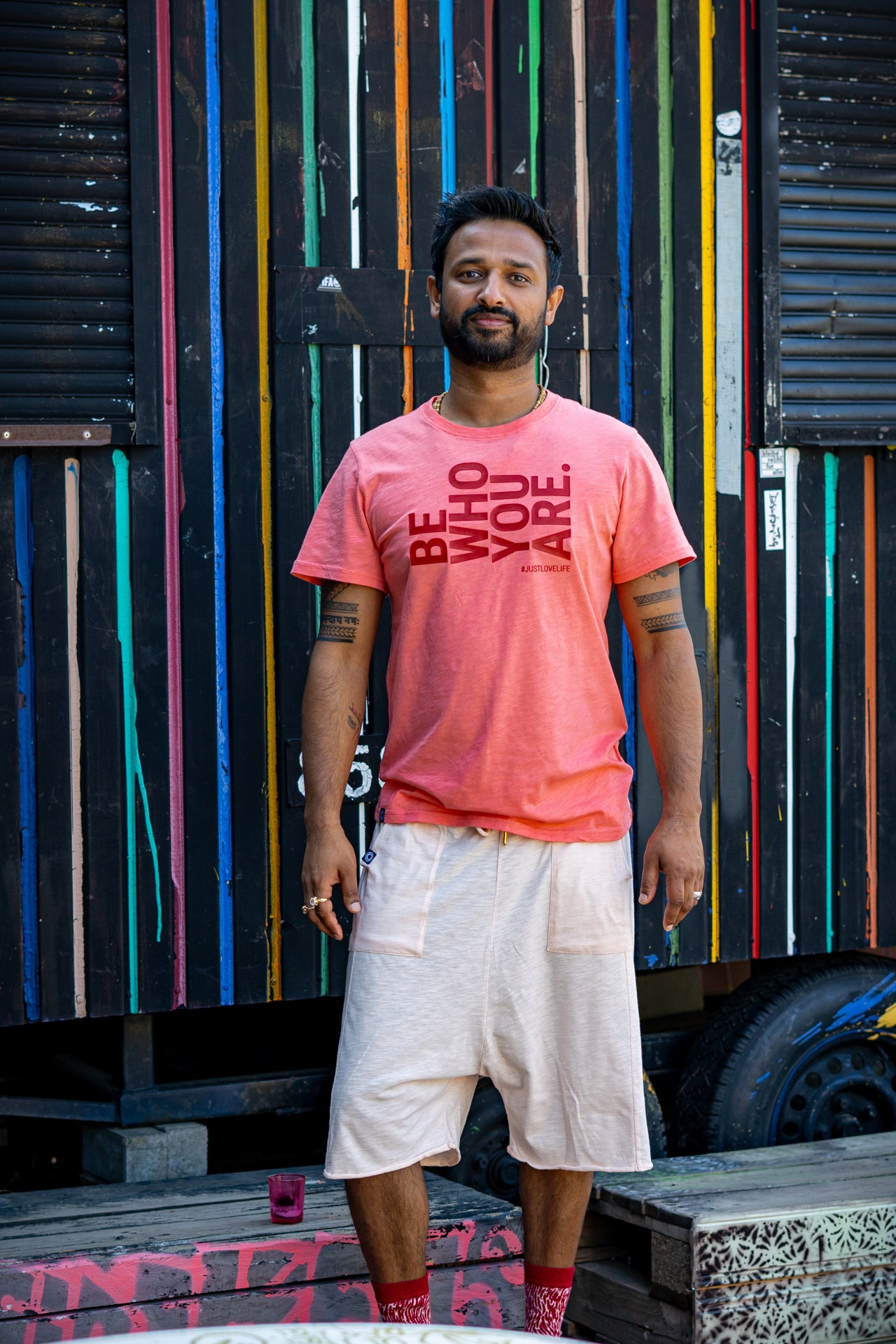 Organic shorts, Light Pink