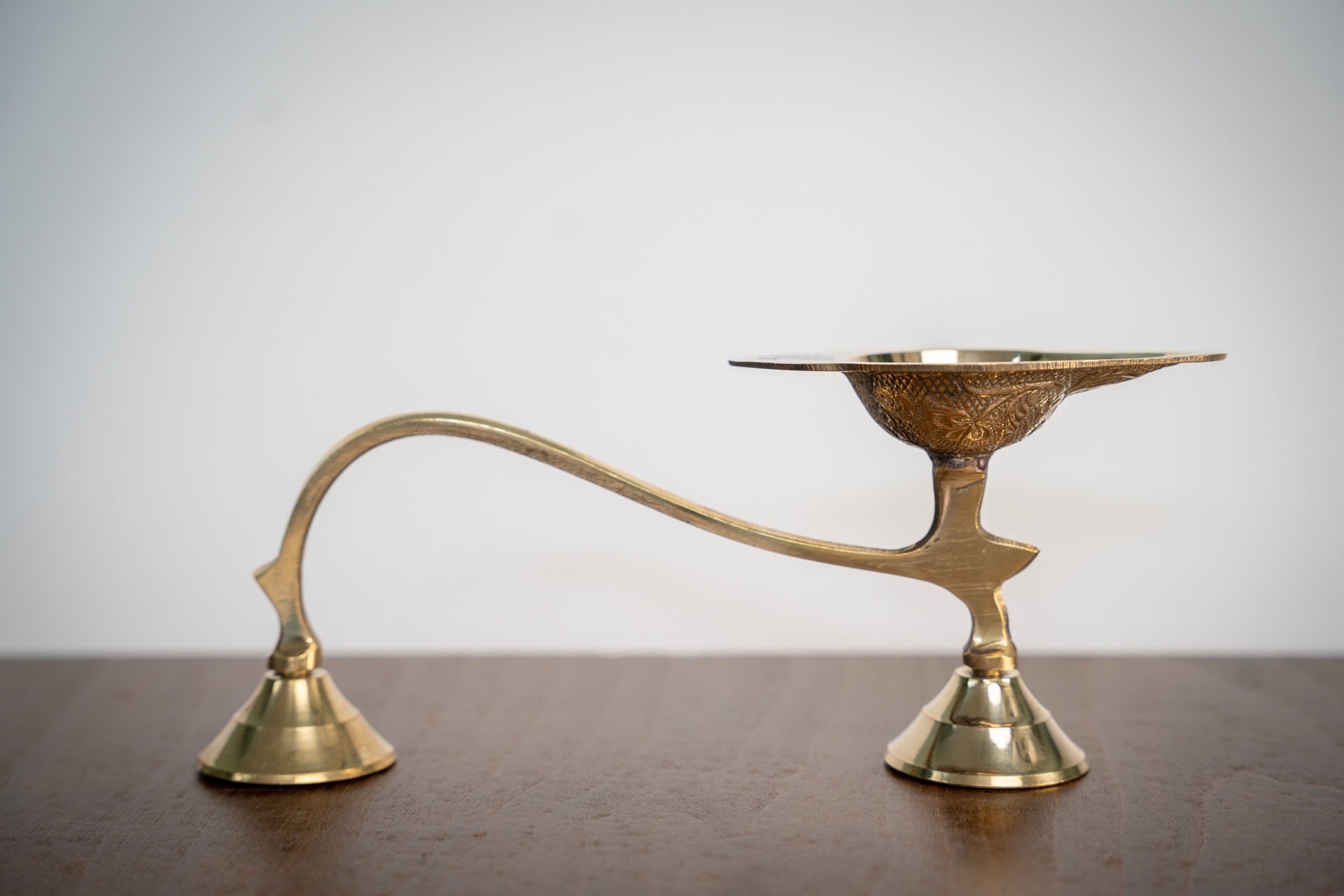 Puja Arati Lamp with Long Handle