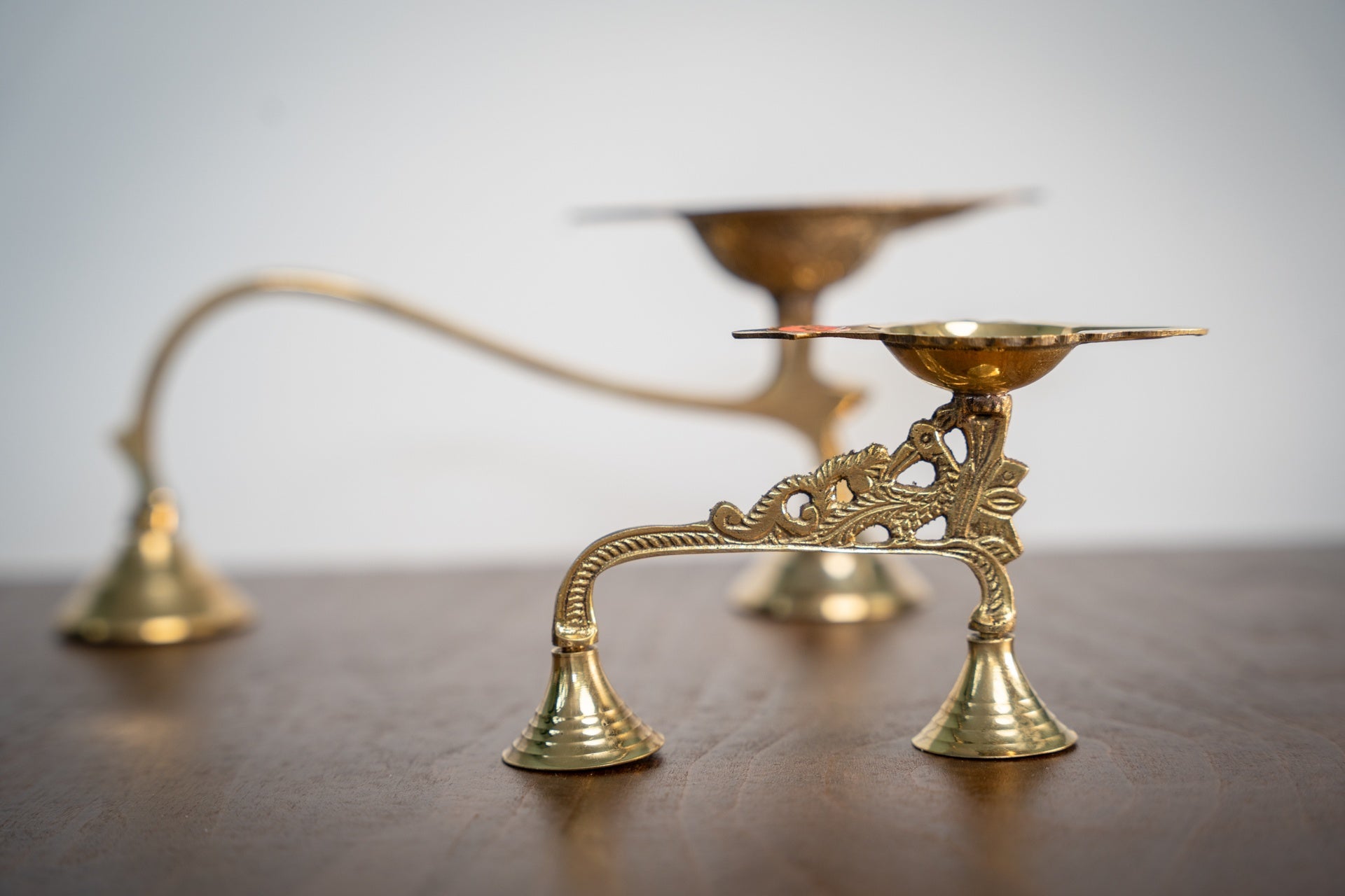 Peacock Arati Lamp
