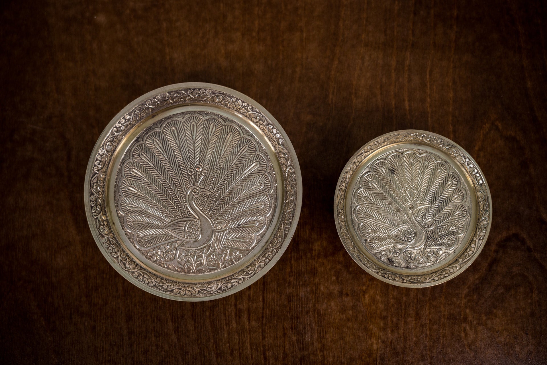 Puja plate with stand