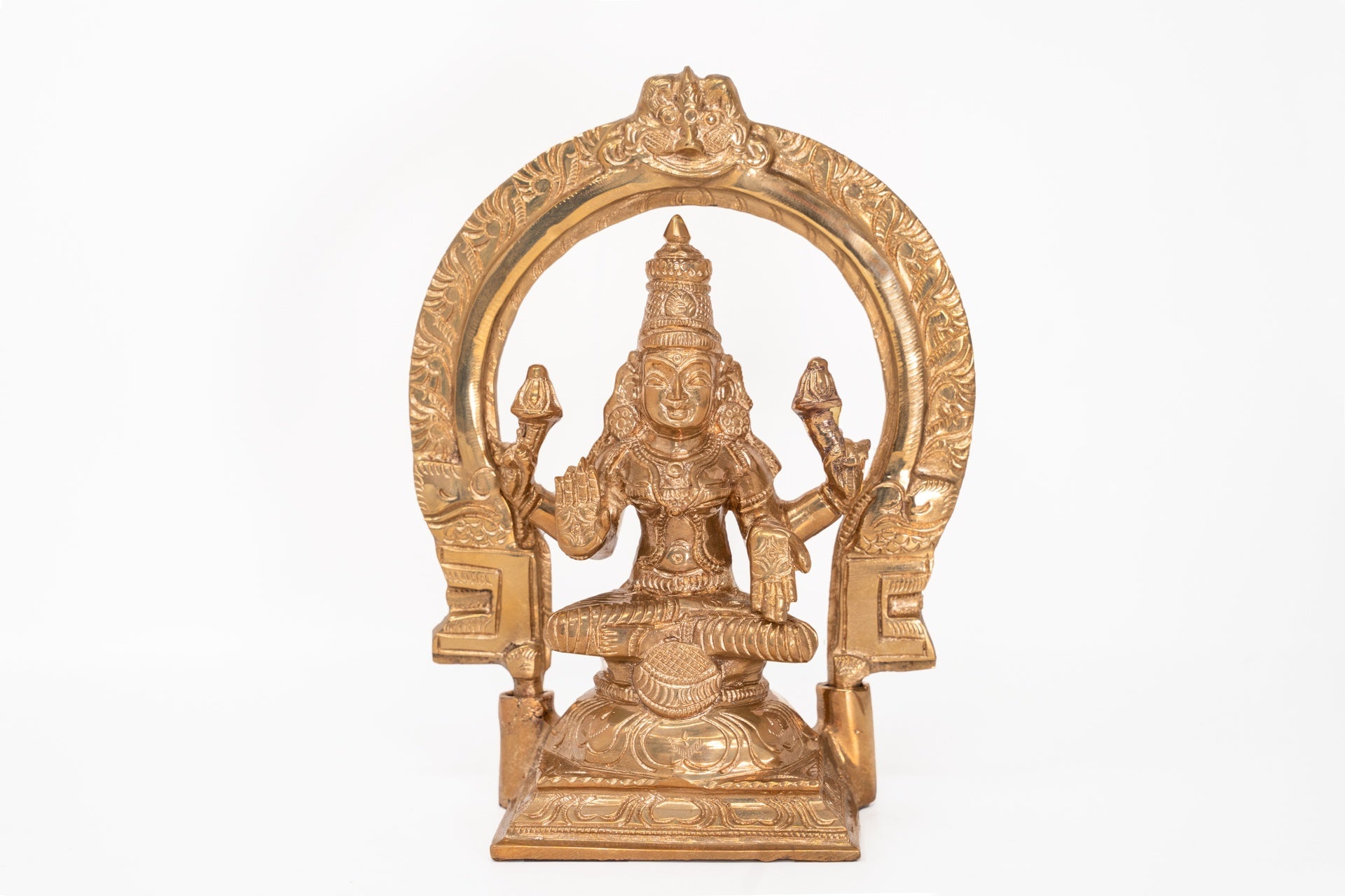 Maha-Lakshmi seduto con l'Arco - panchaloha