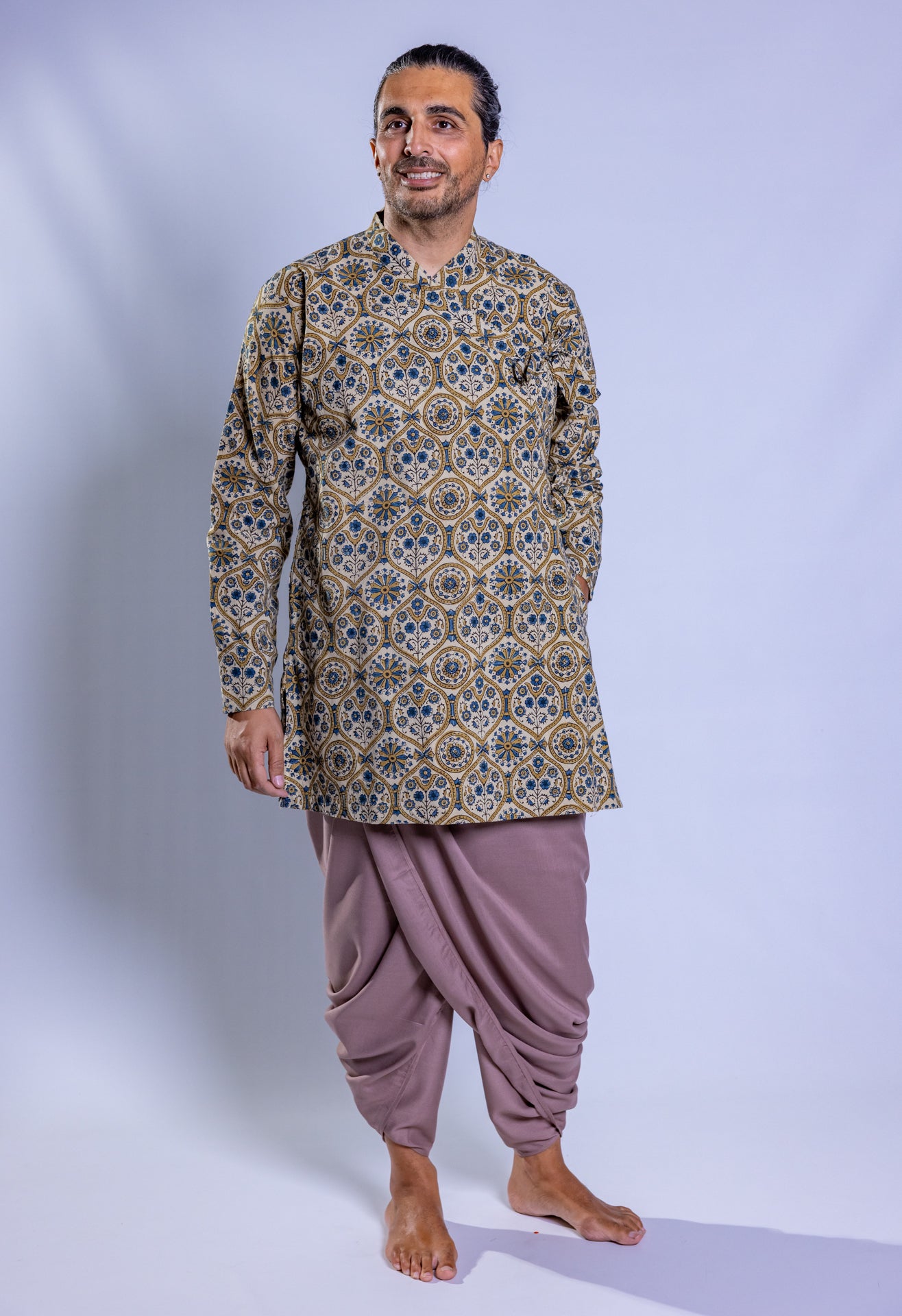 Multicolour Dhoti, dark colours