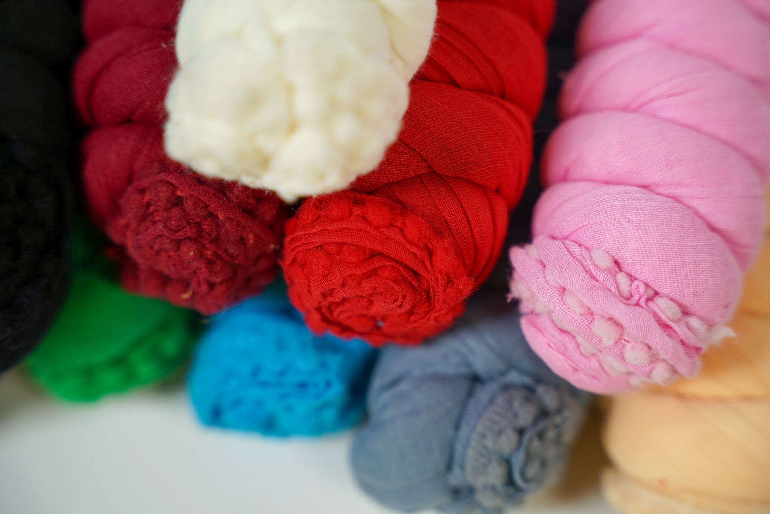 Scialle in cotone, tinta unita