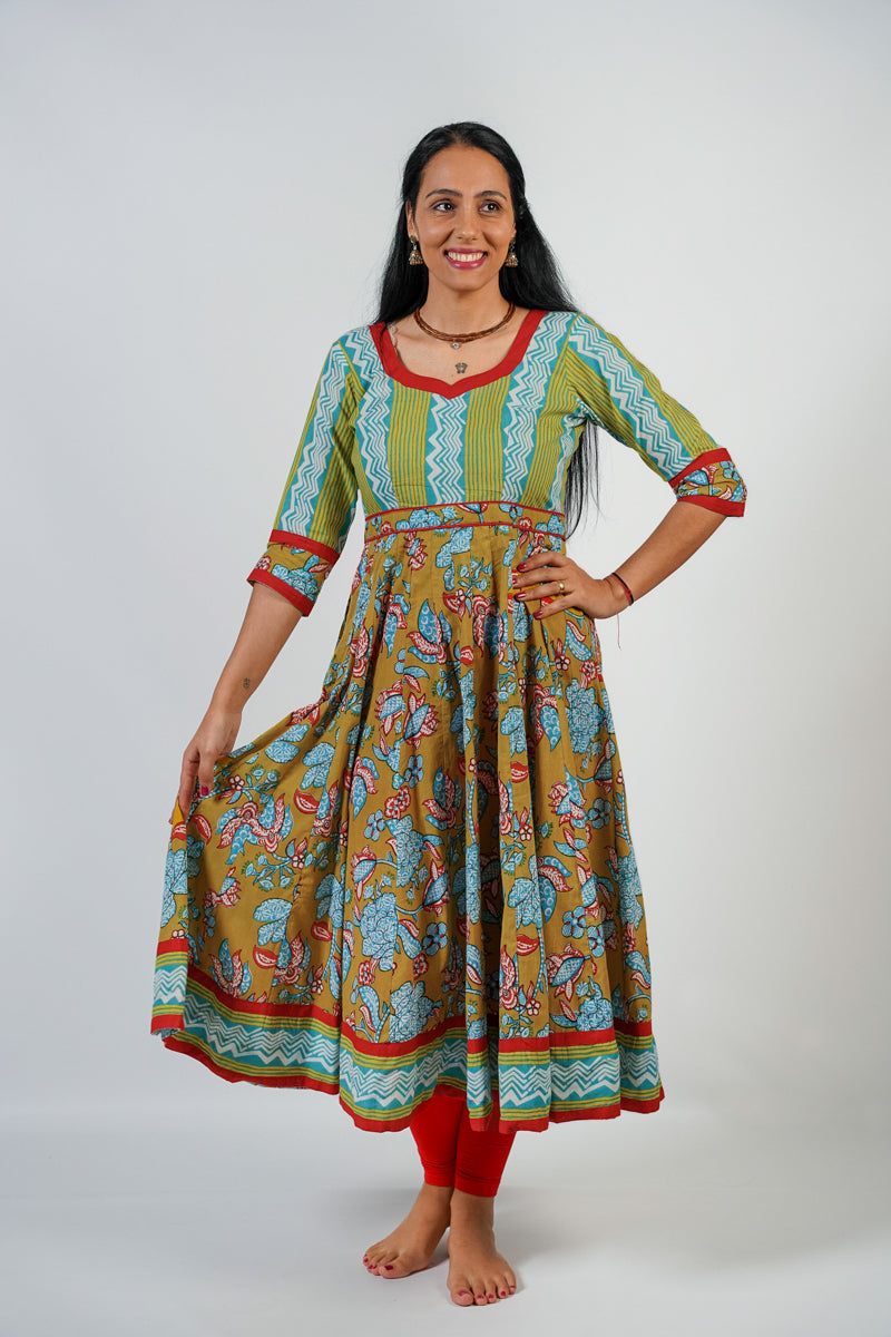 Abito Anarkali, taglia 'L'