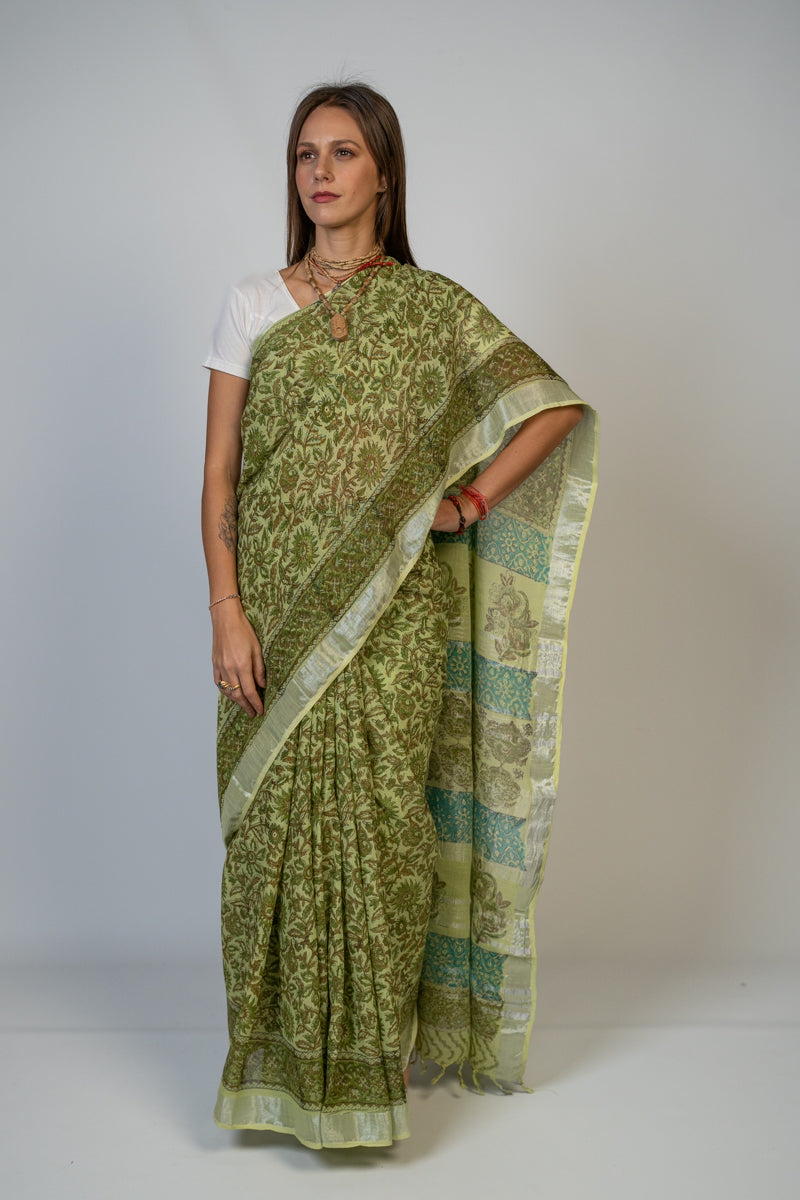 Slub Cotton Saree