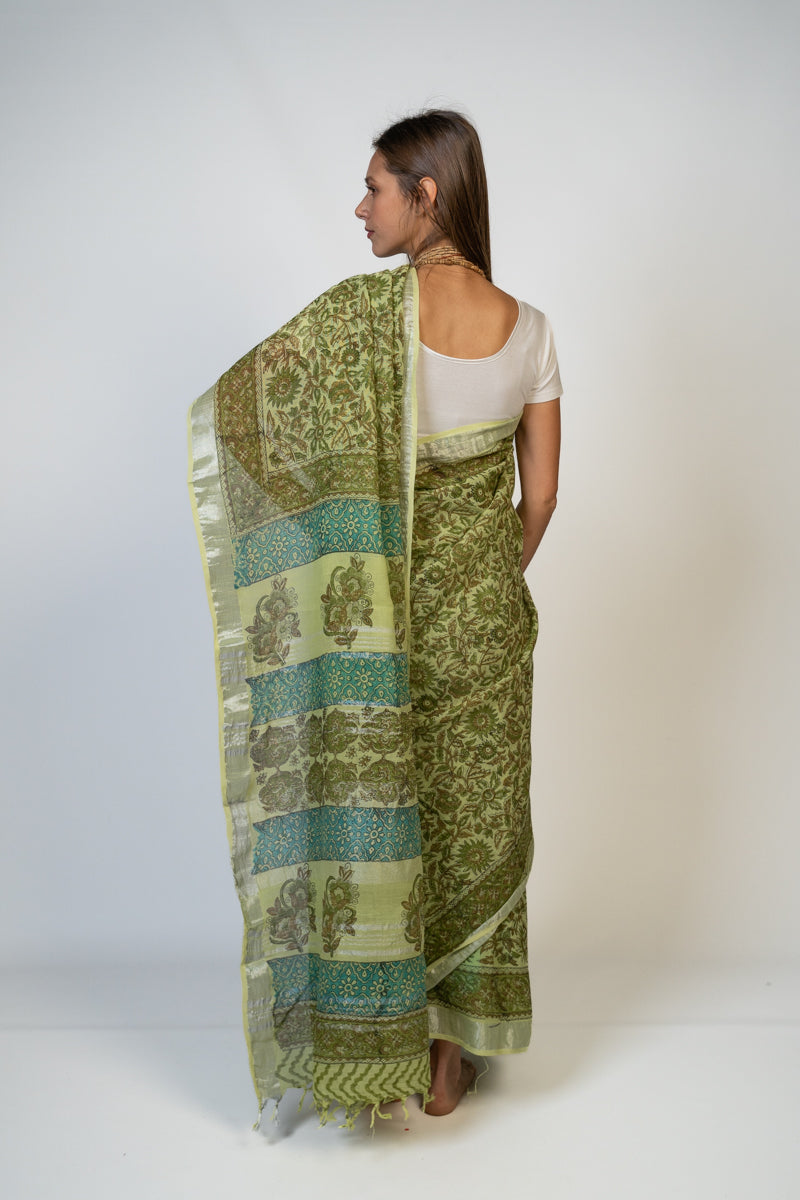 Slub Cotton Saree