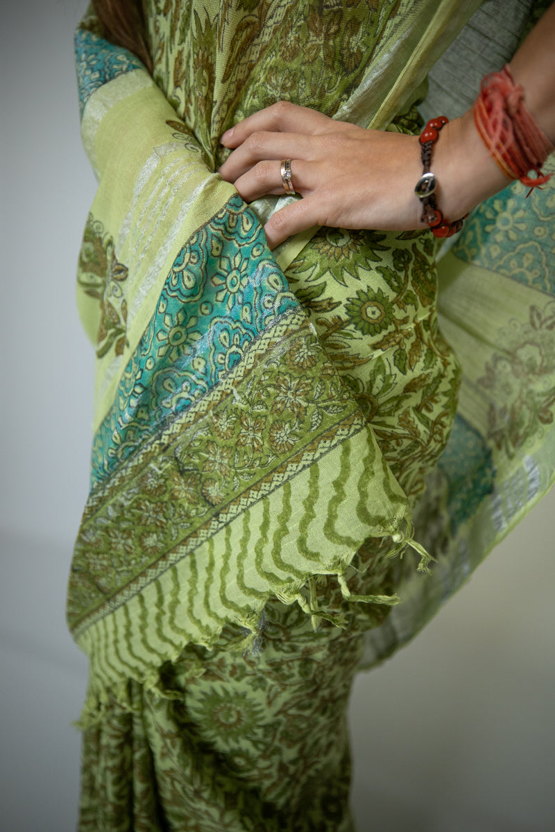 Slub Cotton Saree