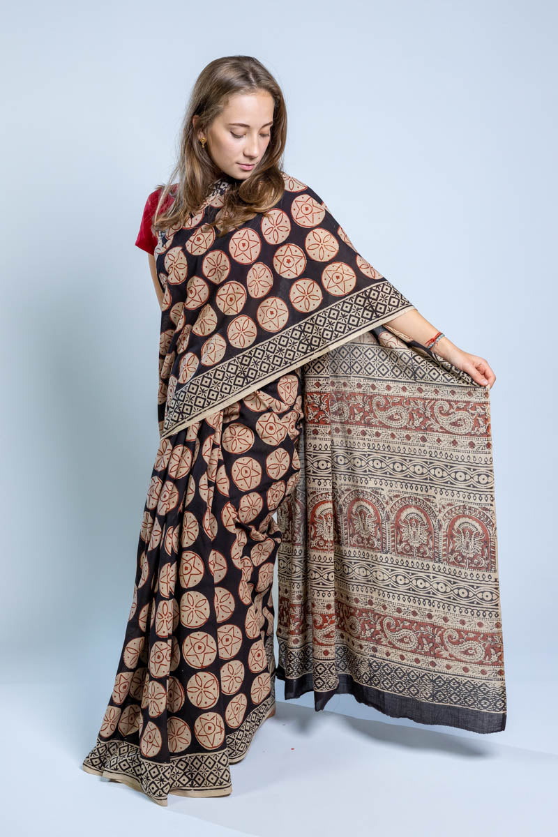 Sari di cotone Malmal