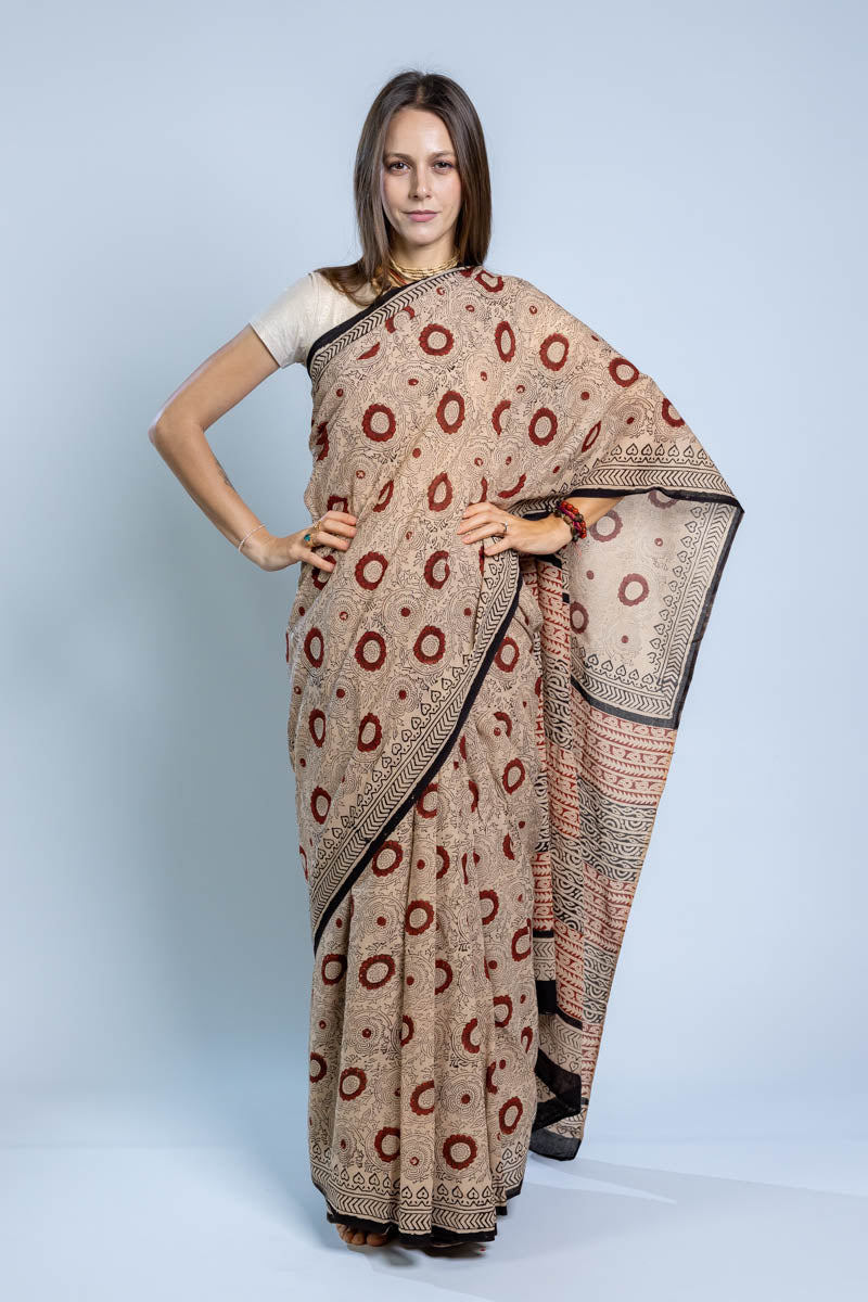 Sari di cotone Malmal