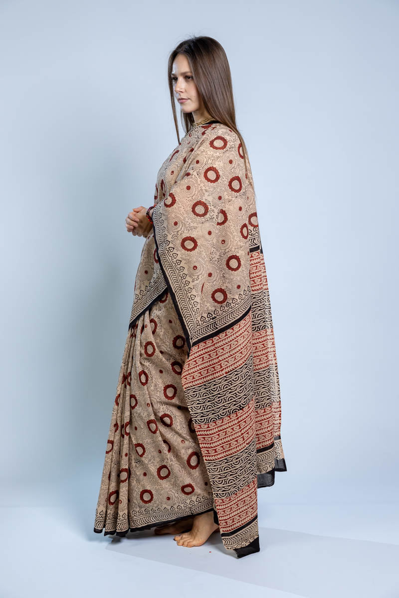Sari di cotone Malmal