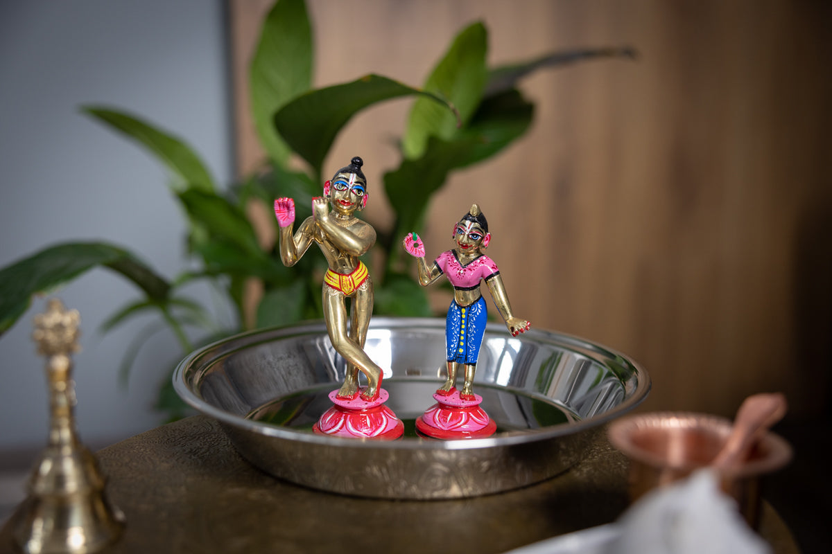 Stainless Steel Abhishekam Tray