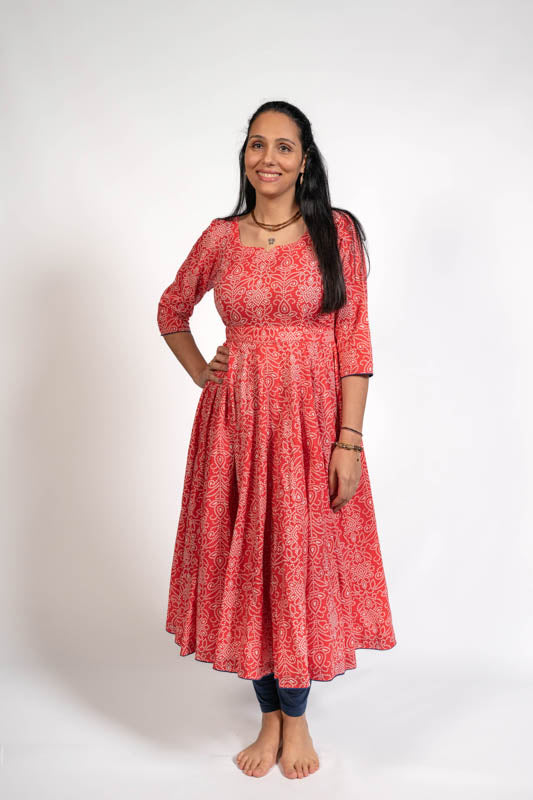 Abito Anarkali, taglia 'L'
