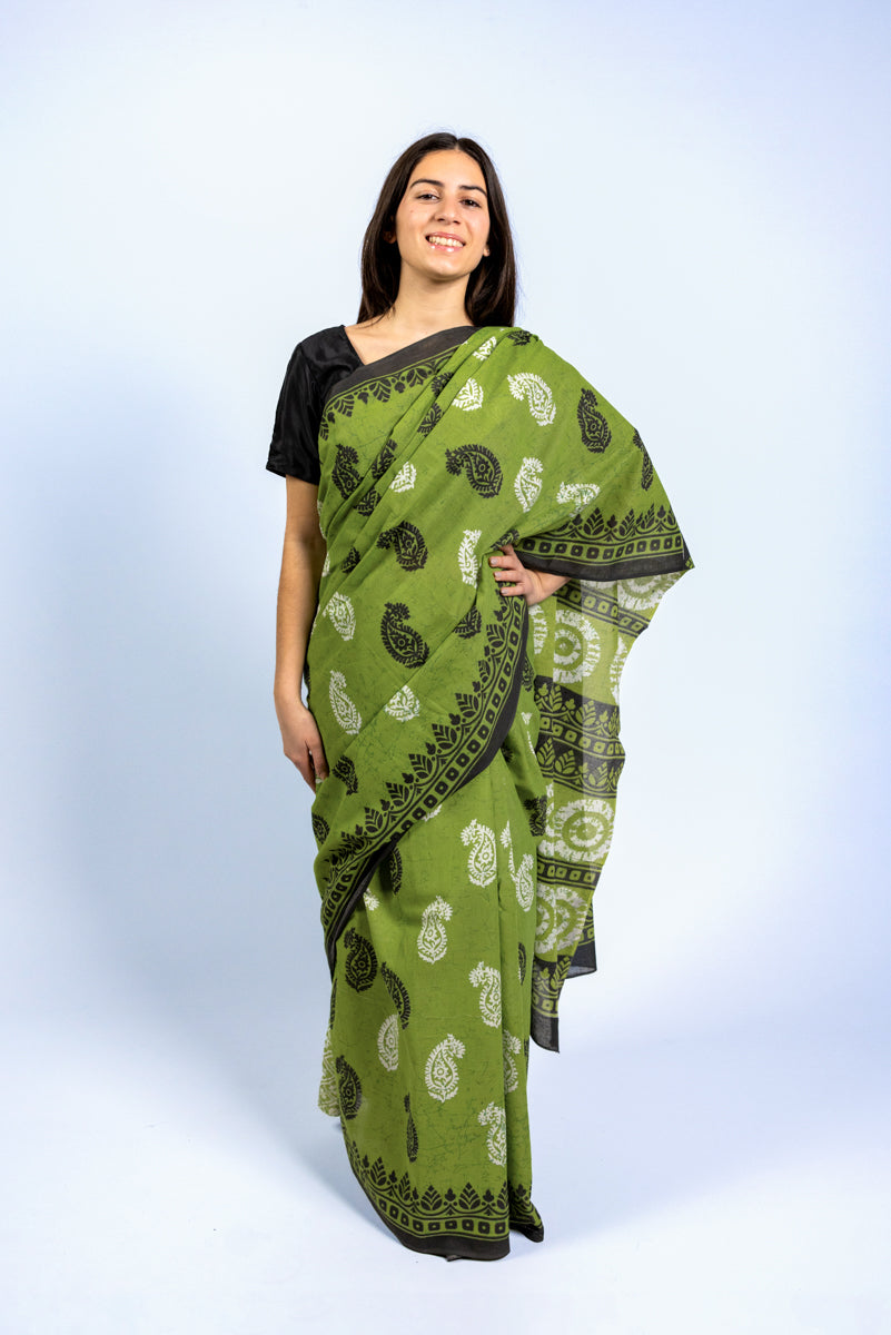Sari di cotone Malmal