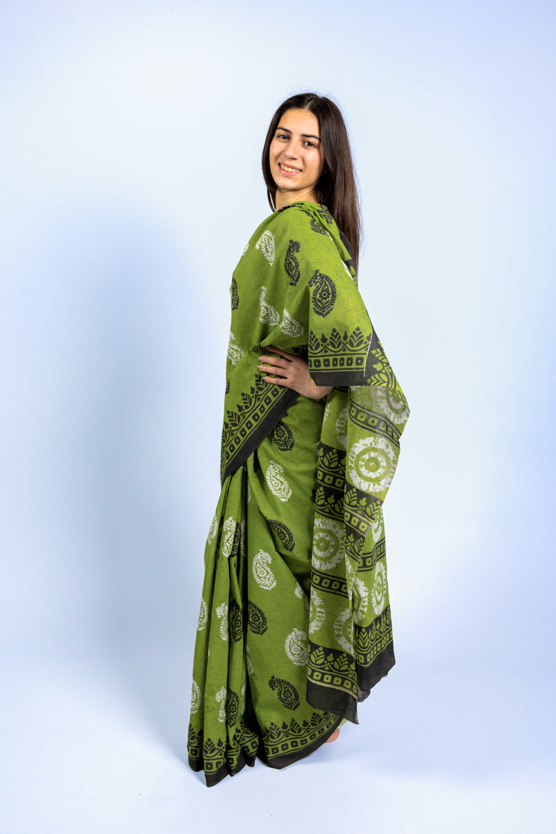 Sari di cotone Malmal