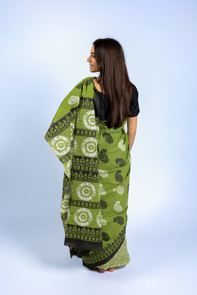 Sari di cotone Malmal