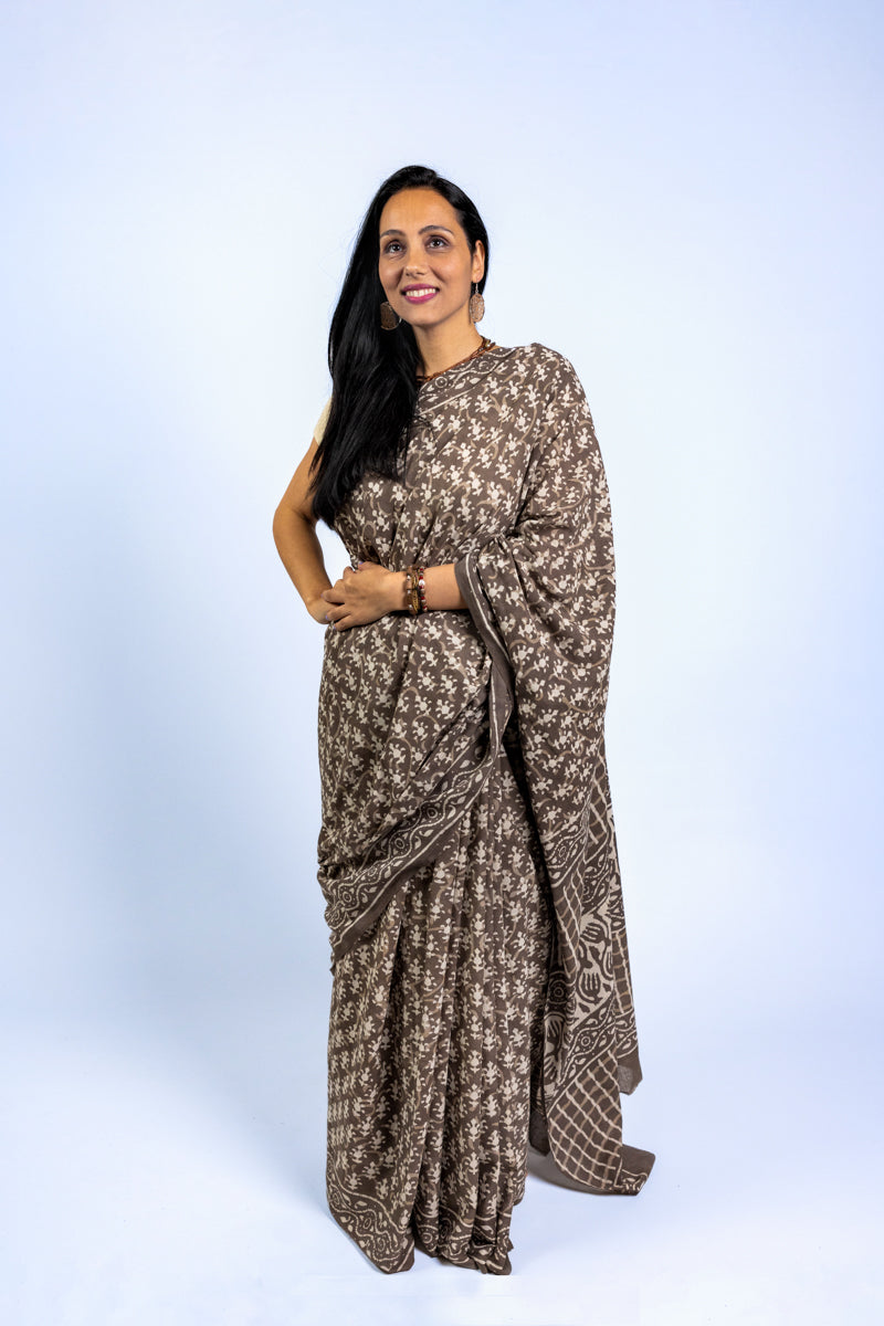 Sari di cotone Malmal