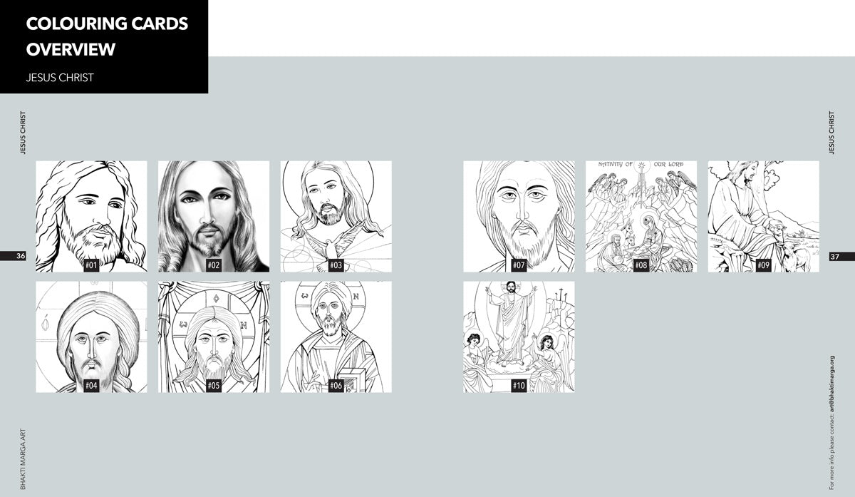 Colouring Cards 'JESUS CHRIST'