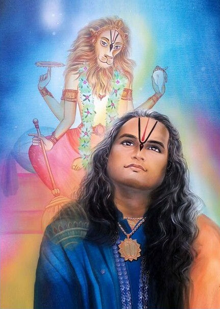 PARAMAHAMSA VISHWANANDA and LORD NARASIMHA